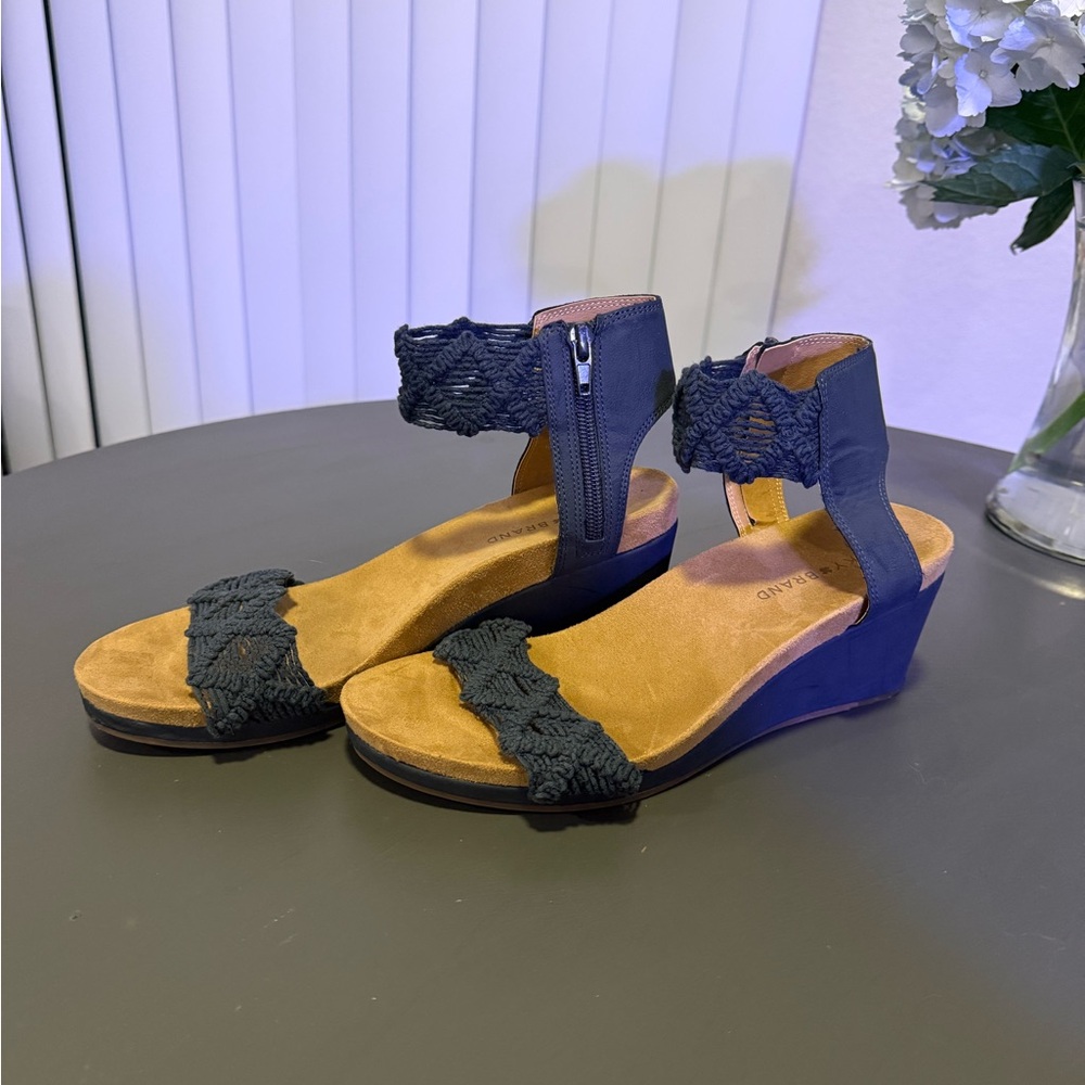 Wedge Sandals with Braided Straps